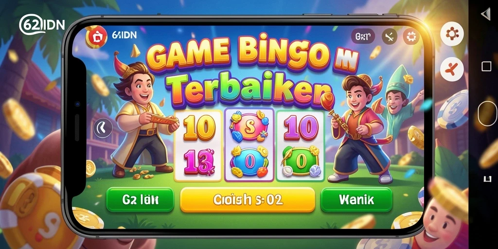 Screenshot gameplay 62IDN menampilkan suasana seru bermain Bingo.
