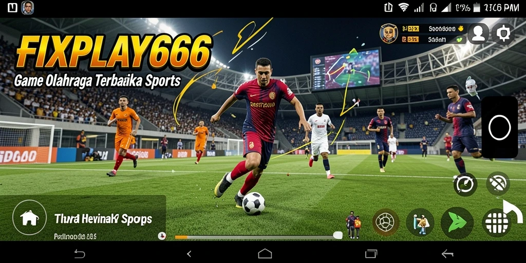 Screenshot FIXPLAY666 menampilkan aksi penuh dalam pertandingan olahraga.