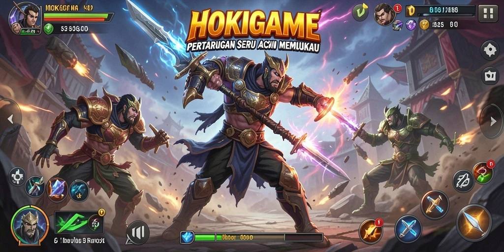Tampilkan aksi pertarungan seru dan karakter unik di HOKIGAME.