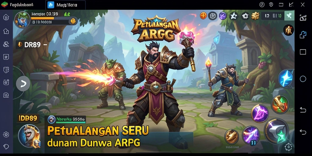 Tampilan utama gameplay IDR89 dengan aksi seru di dunia ARPG.