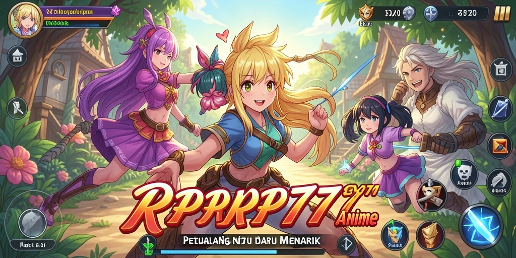 Tangkapan layar menampilkan aksi seru dalam gameplay Anime.