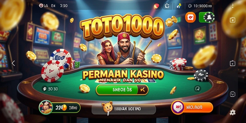 TOTO1000 menampilkan gameplay Kasino yang menegangkan dan mengasyikkan.