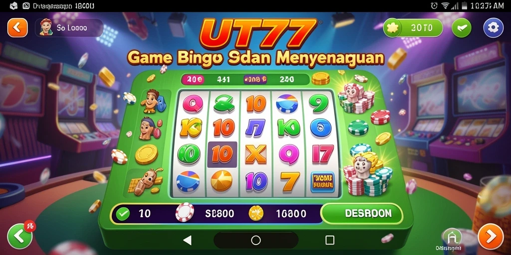 Tampilan gameplay seru dalam UT77 dengan pengalaman Bingo yang menarik.
